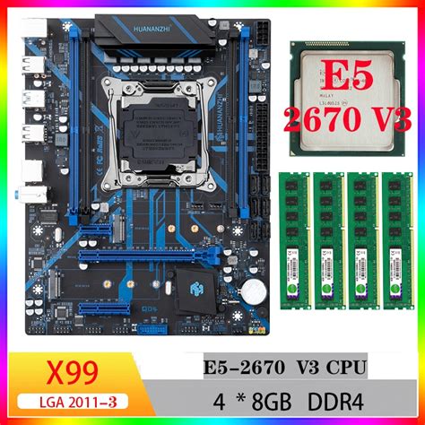 X99 Motherboard Huananzhi Kit X99 Xeon E5 2670 V3 Ddr4 Motherboards