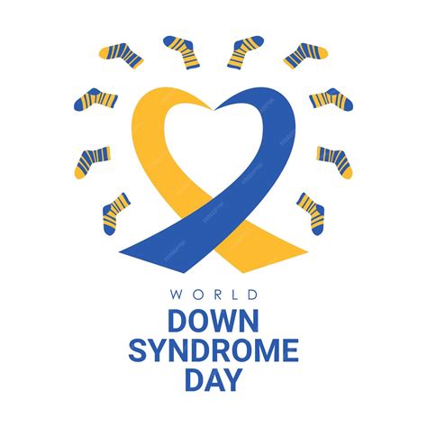 Premium Vector World Down Syndrome Day Poster Template Vector