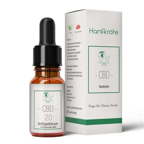 Vollspektrum 20 CBD Öl gegen Schlafstörungen Hanfkröte CBD Shop