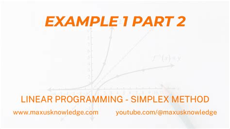 Solving LP Problems Using Simplex Method Examples Of LPP