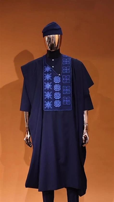 Deji Kola On Instagram A Navy Blue Arewa Interwoven Pattern