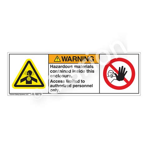 Chemical Hazard Labels | Clarion Safety Systems