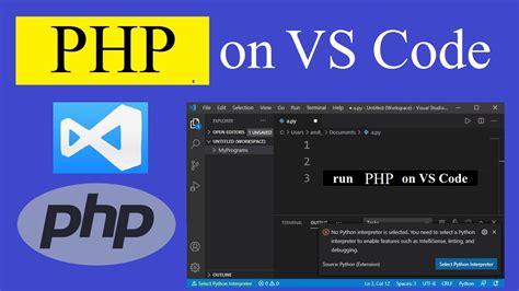 How To Run Php On Visual Studio Code Youtube