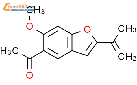 34293 13 5 Ethanone 1 6 methoxy 2 1 methylethenyl 5 benzofuranyl 化学