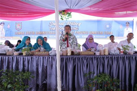 Tim Evaluasi Penilaian Lomba Tp Pkk Provsu Lakukan Penilaian Kepada