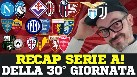 CLASSIFICA SERIE ARECAP ATALANTA E LAZIO BOLOGNA E MILAN ROMA