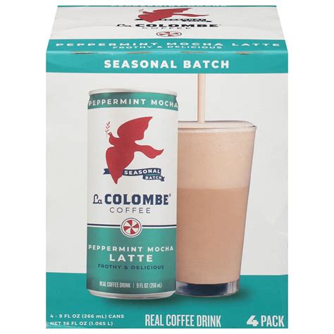 La Colombe Peppermint Mocha Latte Coffee 4 Pack 4 9 Fl Oz Cans 4 Ct Shipt