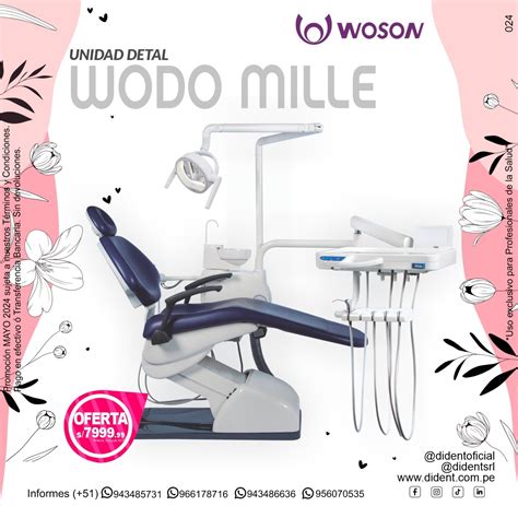 Unidad Dental Wodo Mille Woson Gratis Ultrasonido Con Luz