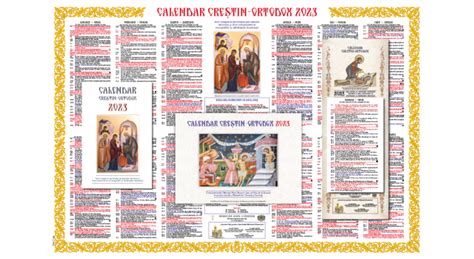 Calendar Cre Tin Ortodox Mai Ce Sfin I Sunt S Rb Tori I Duminic