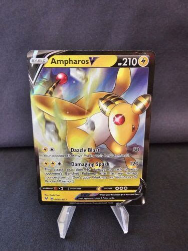 Ampharos V Full Art Ultra Rare Pokemon Tcg Vivid Voltage Near