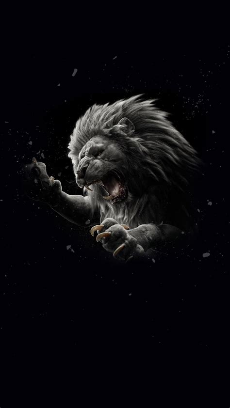 Amoled Lion Wallpapers 4k Hd Amoled Lion Backgrounds On Wallpaperbat