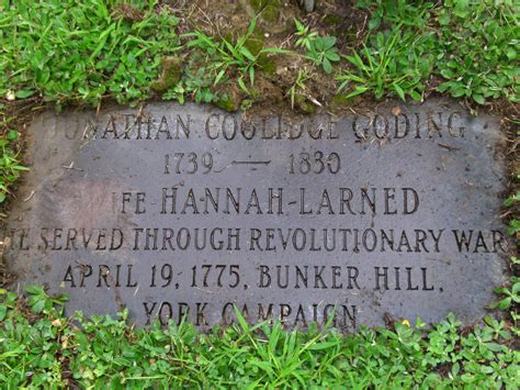 Jonathan Coolidge Goding 1739 1830 Find A Grave Memorial