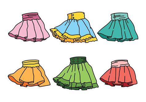 Frills with Skirts Vector Icons 164027 Vector Art at Vecteezy