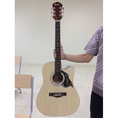 Jual Gitar Akustik Natural Jumbo Merk Ibanez Sunkay Murah Buat Belajar