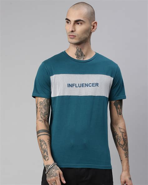 Buy Mens Teal Green Typography T Shirt Online At Bewakoof