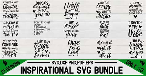 Inspirational SVG Bundle Bundle · Creative Fabrica