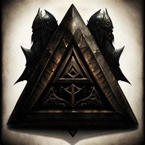 Ai Art Generator: Rune shield symbol triangle