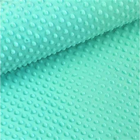 Tissu Minky Turquoise Vert Polaire Et Peluche