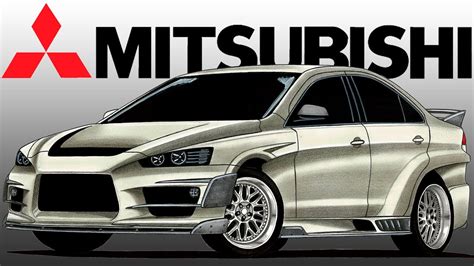 How To Draw Mitsubishi Lancer