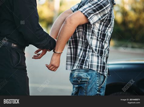 Policeman Arrests Car Image And Photo Free Trial Bigstock