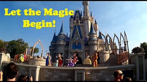 Let The Magic Begin New Walt Disney World Magic Kingdom Welcome Show