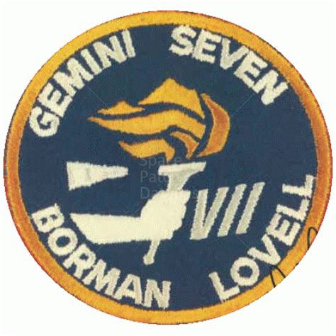 Gemini 7 - 3 3/4" - Crew Souvenir Patch | Space Patch Database