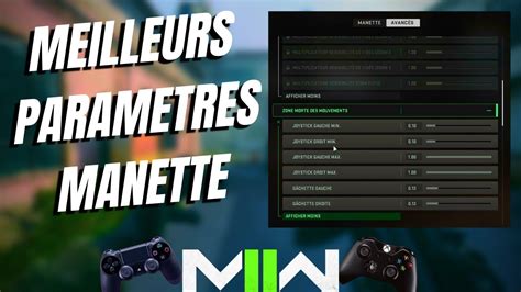 LES MEILLEURS PARAMETRES MANETTE Sur MODERN WARFARE 2 PS4 PS5 MW2