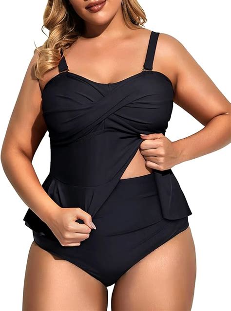 Bikini Tiro Alto Con Control De Abdomen Con Volantes Mod Xl Nax