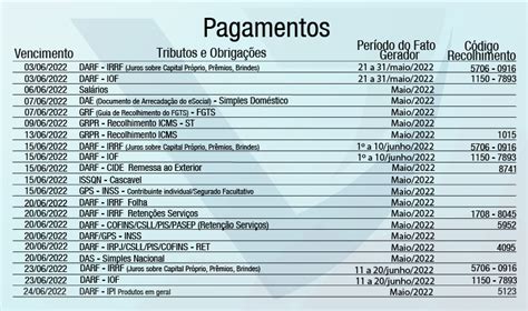 Agenda Tribut Ria Junho Vanin Contadores Associados