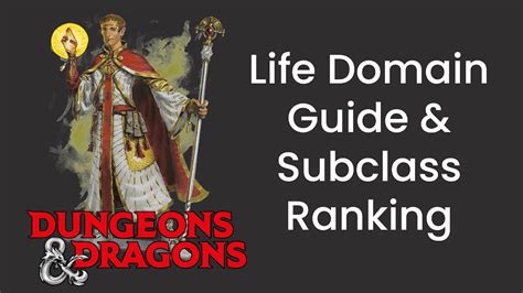 Life Domain Cleric Subclass Guide And Power Ranking In Dandd 5e Hdiwdt Youtube