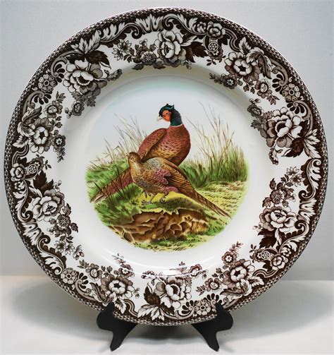 Spode China Woodland Pheasant Dinner Plate 10 58 S3422 Etsy