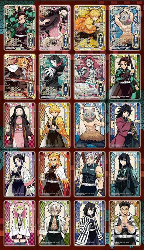 Demon Slayer Kimetsu No Yaiba Stained Glass Card Complete Set 20 Types Official Ebay