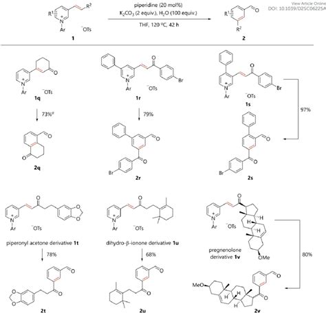 Scheme 2 Conversion Of Pyridiniums To Various Benzene Derivatives Download Scientific Diagram