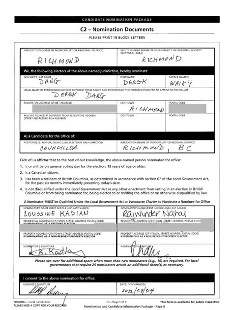 Fillable Online 02704 Petition Certificate Of Nomination Fax Email