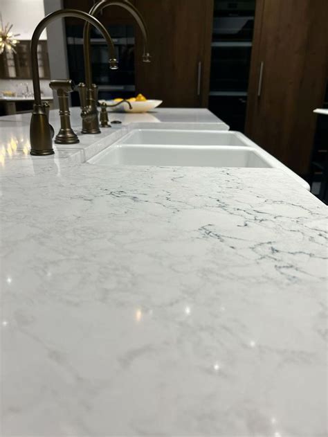 love love  cambria travella quartz countertop  blue veins