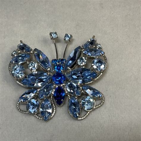 Signed Vintage Regency Butterfly Brooch Beautiful Ic Gem