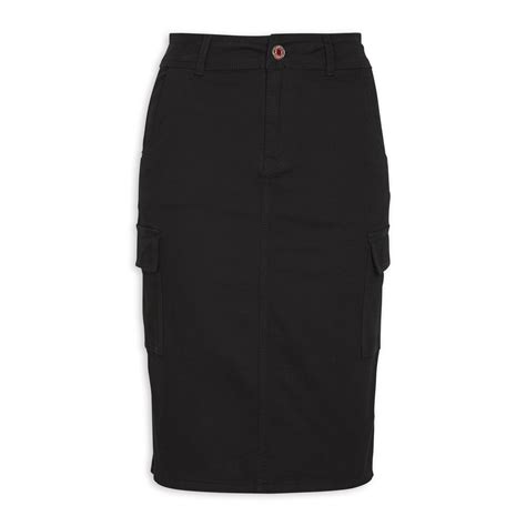 Black Utility Pencil Skirt 3106461 Identity