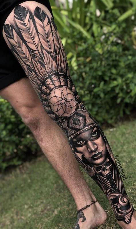 Tatuagens Na Perna Toda Masculina - Tatuagens Masculinas na Perna: +50 Inspirações | New Old Man - N.O.M ...