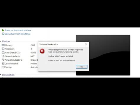 VMware Workstation Module VPMC Power On Failed Solved YouTube