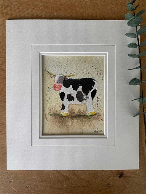 MY Cow Original Watercolour by Alex Clark | Alex Clark Art