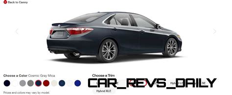 2015 Toyota Camry Colors and Trims - Visual Buyers Guide