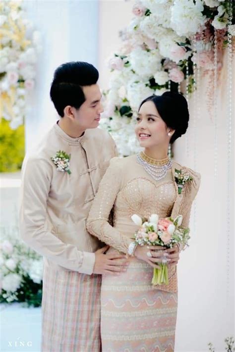 Burmese Wedding In 2023 Pre Wedding Poses Weeding Dress Myanmar Traditional Dress