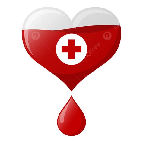 Donor Day Or World Blood With Love And Drops Vector Donor Day World