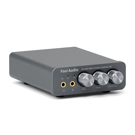 Fosi Audio K5 PRO USB Gaming DAC With Microphone Headphone Amplifier