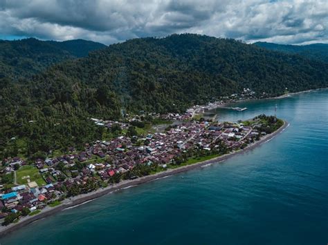 Premium Photo | Aerial view of tehoru in seram island central maluku