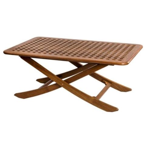 Table En Teck Plateau Caillebotis Arc Marine Table Pour Bateau H R