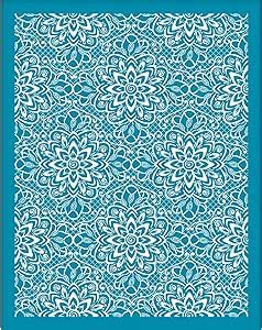 Amazon Olycraft Clay Stencils Lace Flower Pattern Non Adhesive