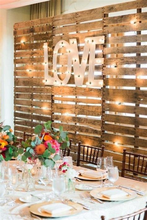 Wooden Pallet Wedding Backdrop Eco-Friendly | Rustic Wooden backdrop