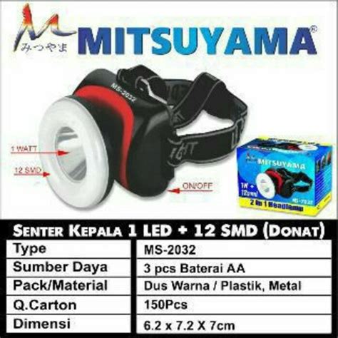 Jual Headlamp Mitsuyama Senter Kepala MS2032 MS 2032 Di Lapak RAFA