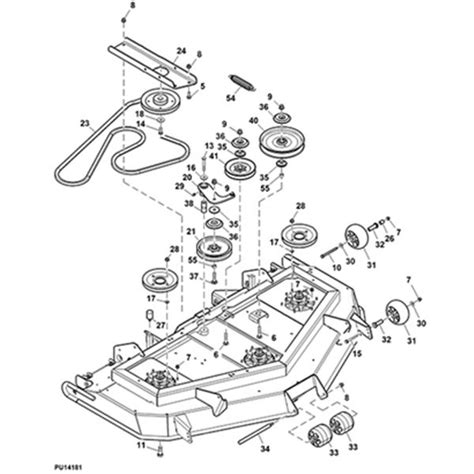 John Deere La115 Deck Parts Diagram